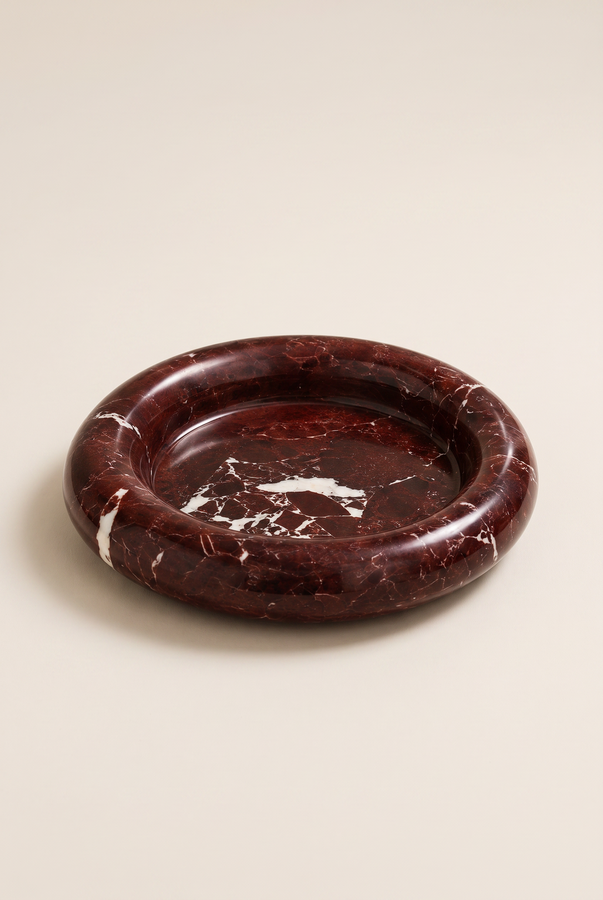 MarbleAura Dark Marble Serving Tray – front product view