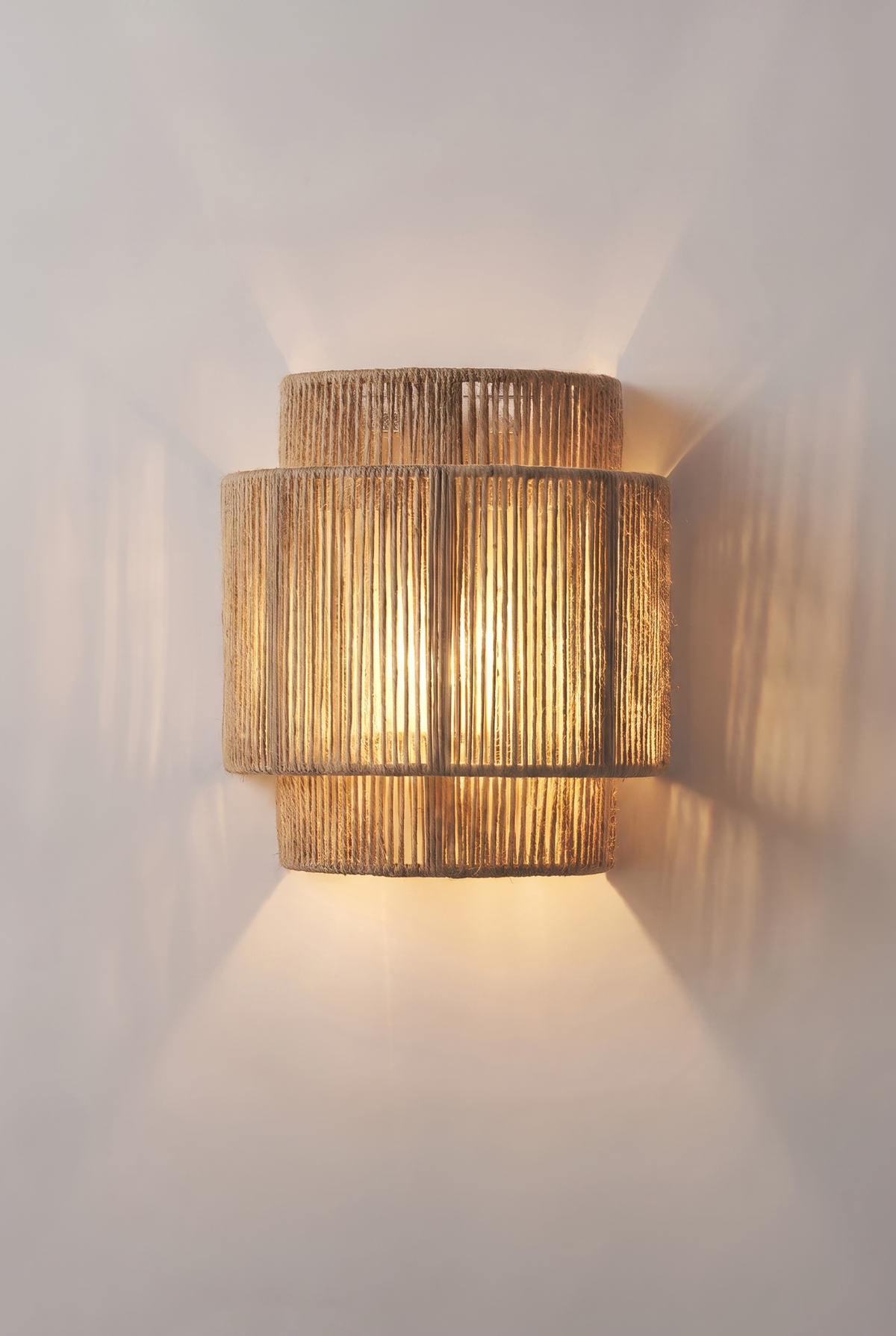 SiberutRope LED Wall Sconce – front product view