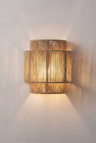 SiberutRope LED Wall Sconce – front product view