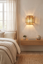SiberutRope LED Wall Sconce – lifestyle view in a styled setting