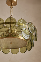 YarraGlass Coloured Glass Chandelier – material and design detail