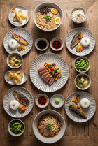 AntoraCeramics Japanese-Inspired Dinnerware Set – in-use room view
