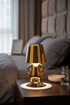 HumanoLamp Rechargeable Touch-Controlled Desk Lamp – lifestyle view in a styled setting