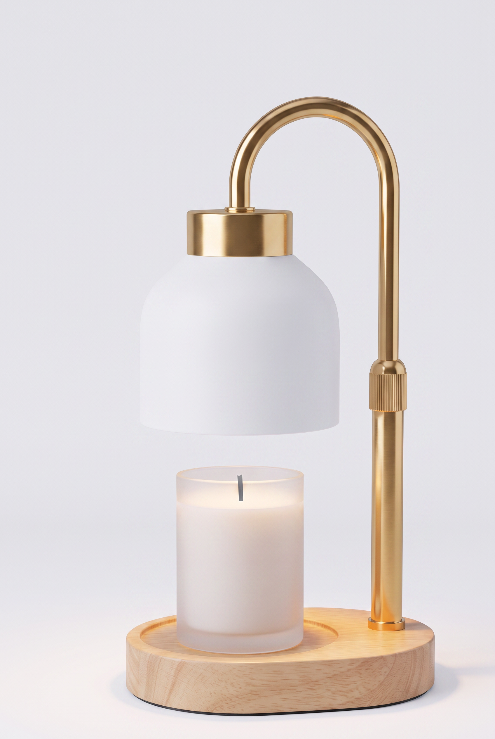 LumosCandle Adjustable Candle Warmer Lamp – front product view
