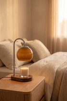 WealdGlow Candle Warmer Lamp with Timer – in-use room view