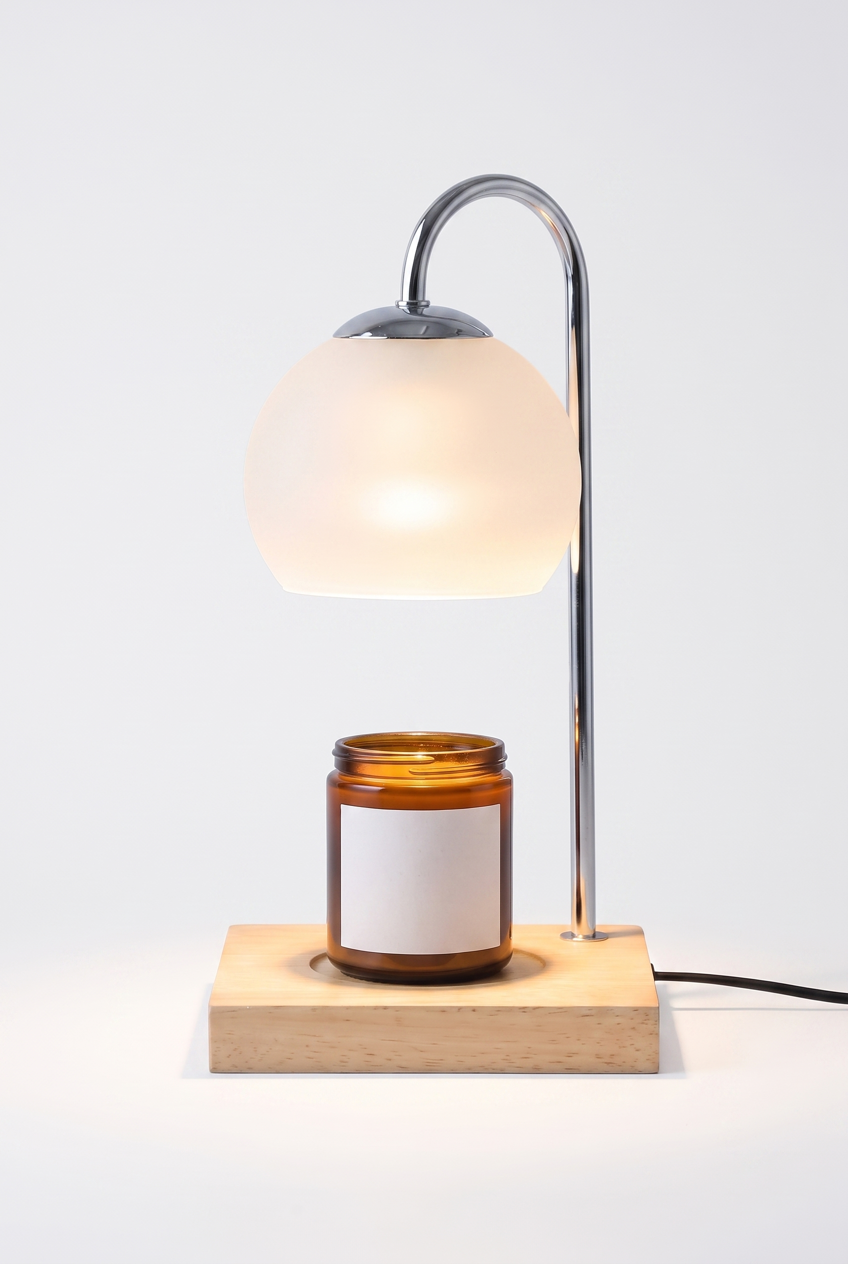 WealdGlow Candle Warmer Lamp with Timer – angled product view