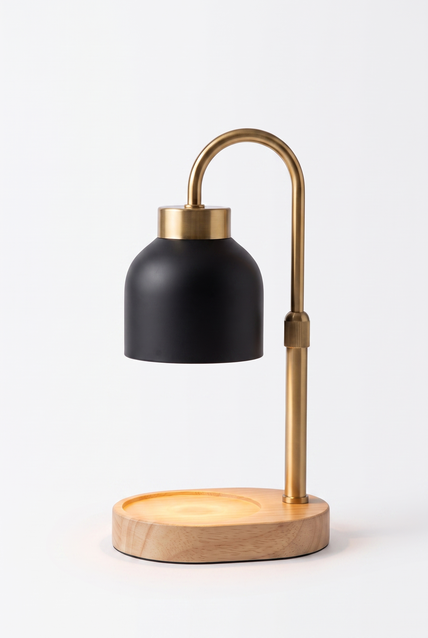 AuraGlow Adjustable Candle Warmer Lamp – material and design detail