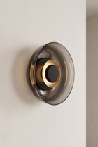 NordicGlow Glass Wall Sconce – in-use room view