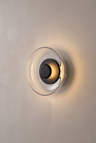 NordicGlow Glass Wall Sconce – angled product view