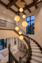 OpalineGlow Glass Globe Chandelier – material and design detail