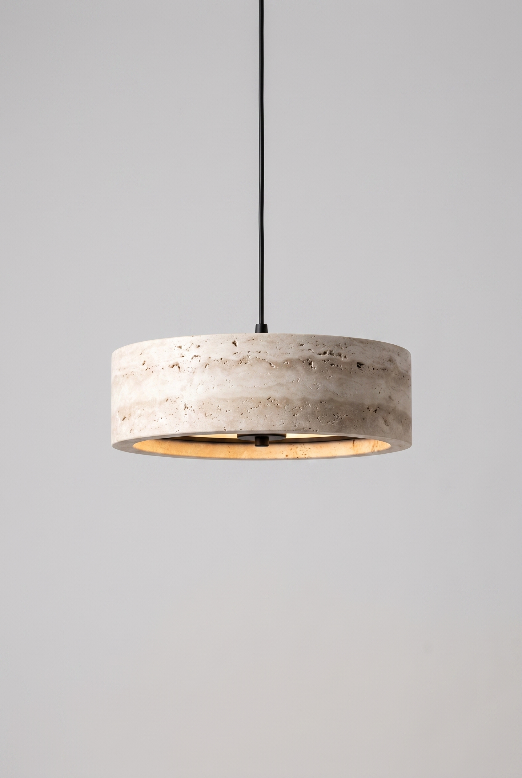 TravertineGlow Kitchen Pendant Light – front product view