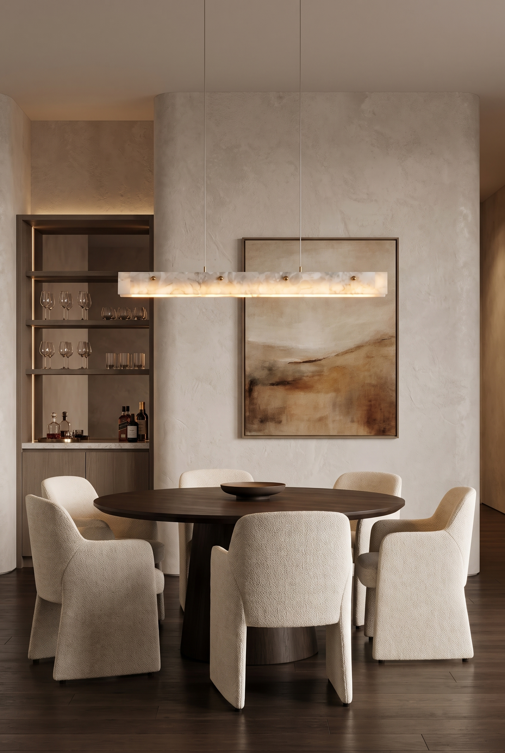 FlorenceStone Marble Pendant Light – material and design detail