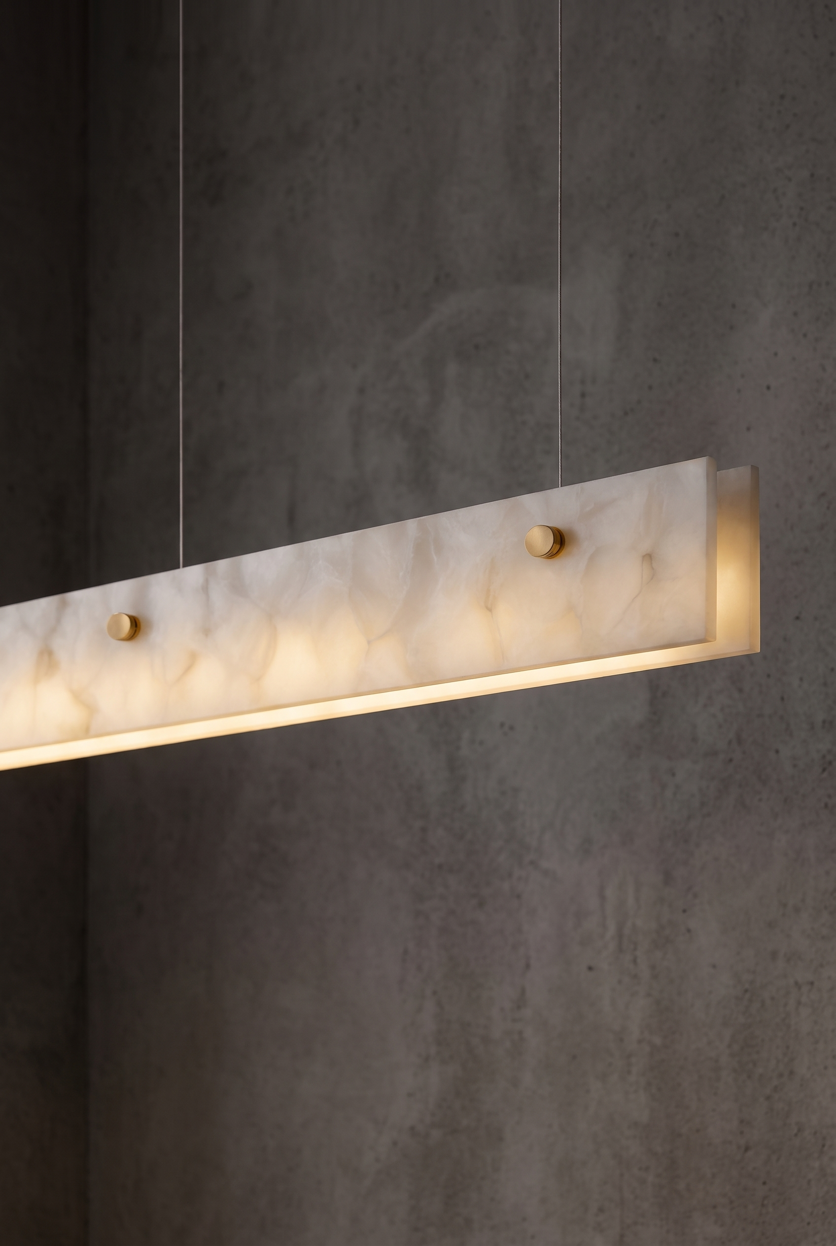 FlorenceStone Marble Pendant Light – front product view