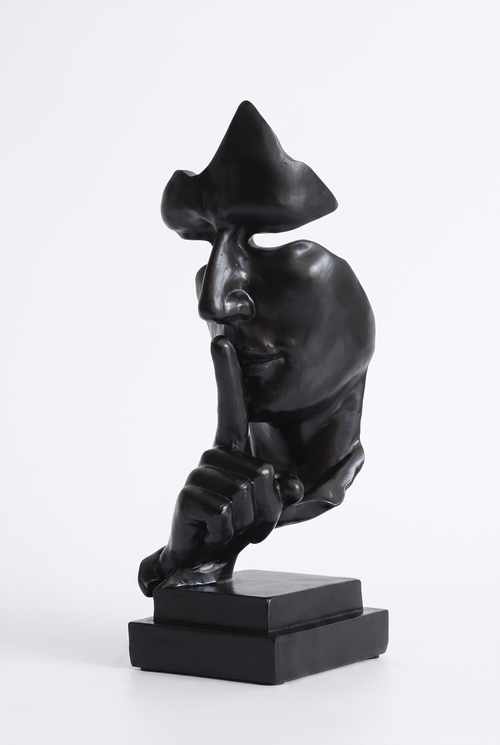 Artisculpt Abstract Resin Face Sculpture – front product view