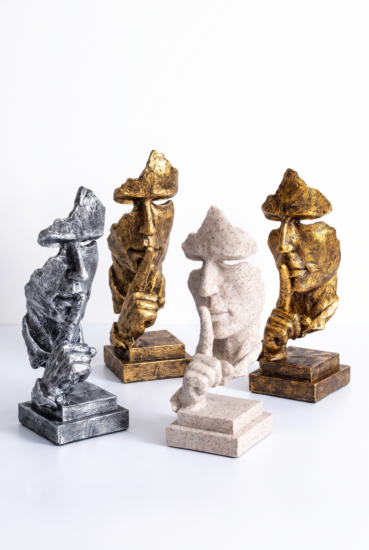 Artisculpt Abstract Resin Face Sculpture – material and design detail