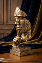 Artisculpt Abstract Resin Face Sculpture – angled product view