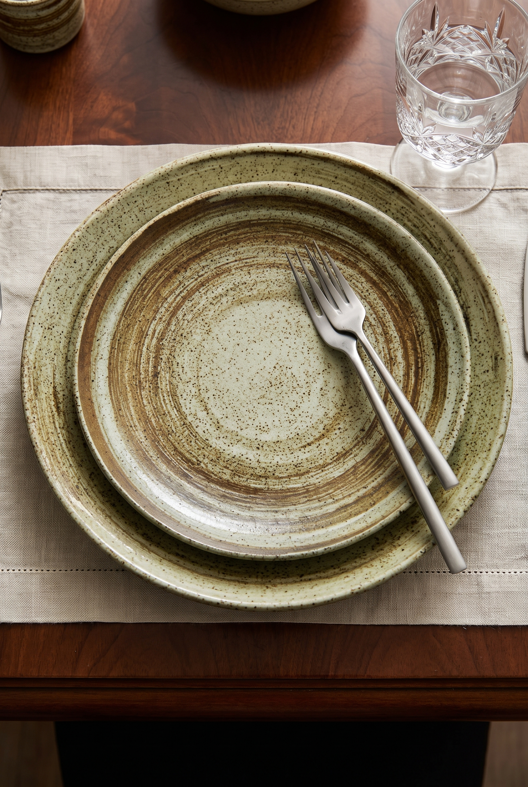 OceanicCeramics Dinnerware Set – lifestyle view in a styled setting