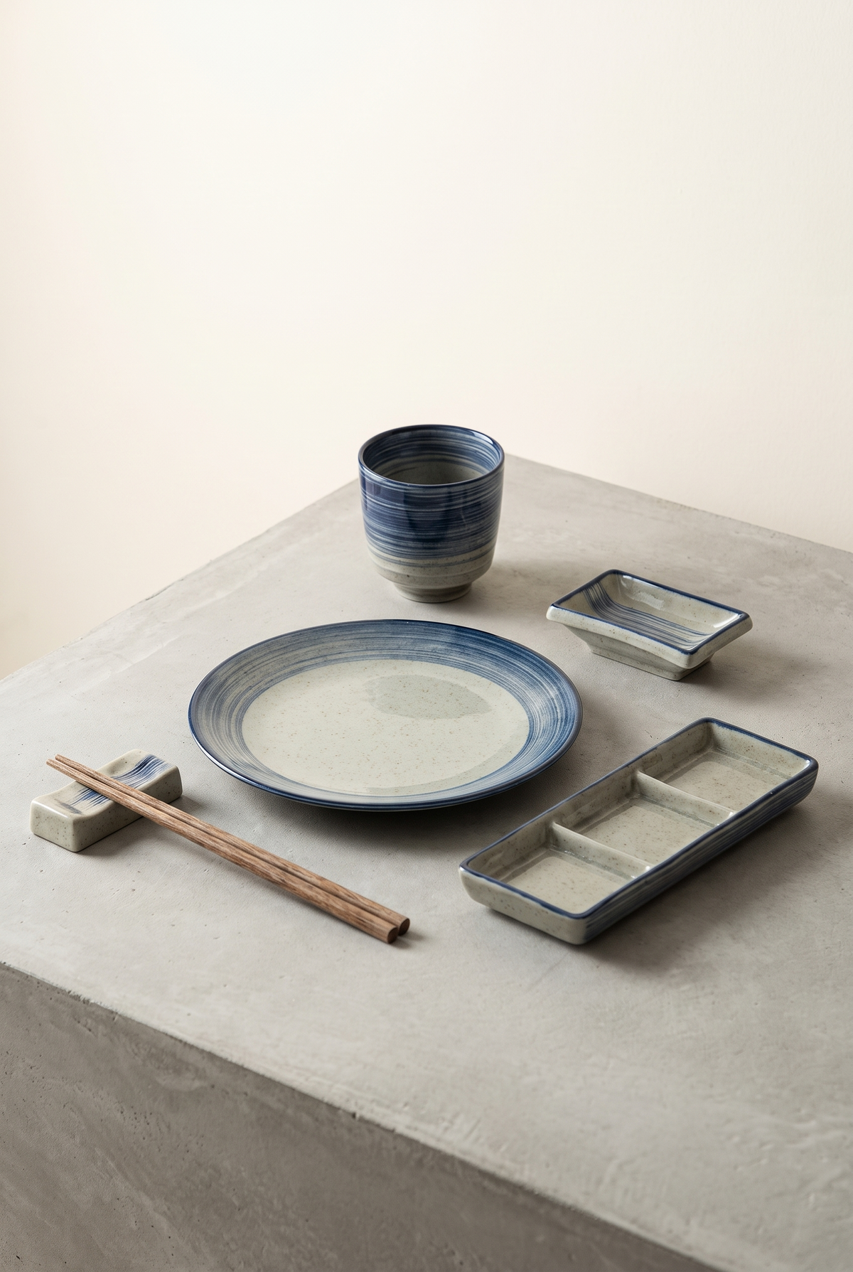 Ceramica Japanese-Inspired Dinnerware Set – in-use room view