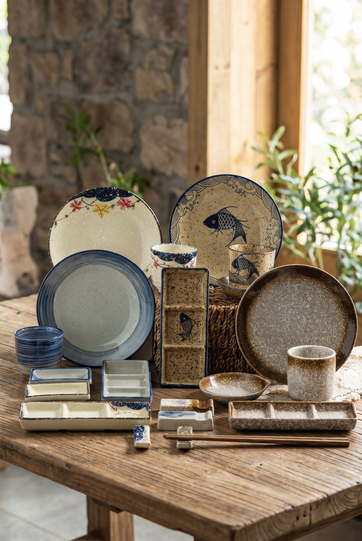 Ceramica Japanese-Inspired Dinnerware Set – material and design detail