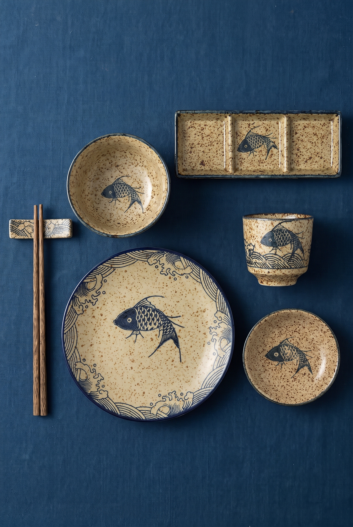 Ceramica Japanese-Inspired Dinnerware Set – angled product view