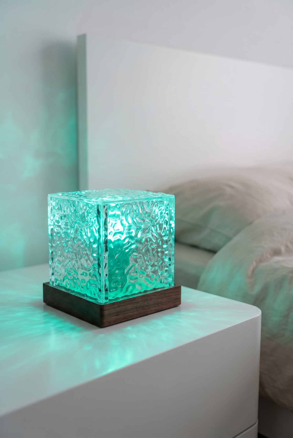 AuroraGlow Remote-Control LED Table Lamp – front product view