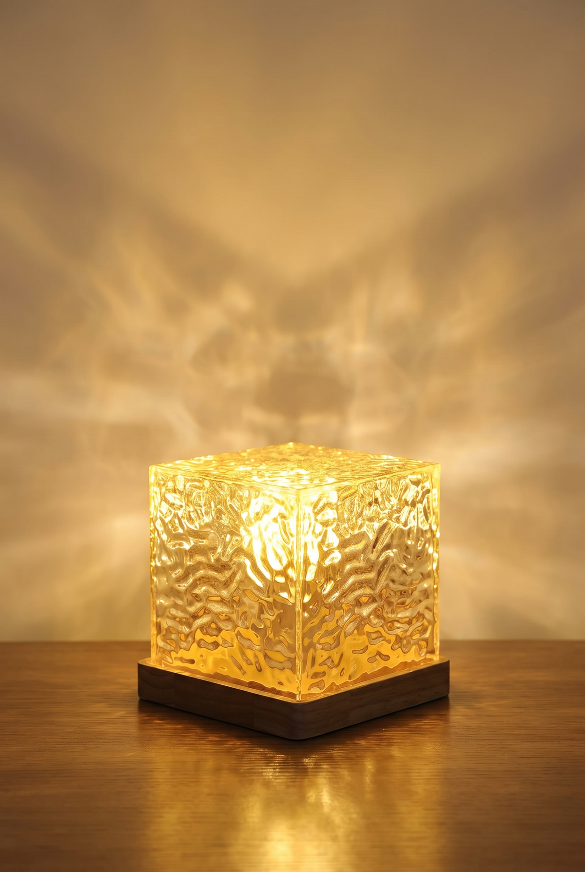 AuroraGlow Remote-Control LED Table Lamp – angled product view